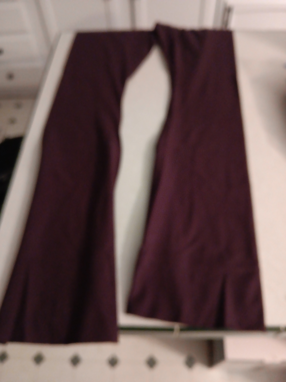 True Religion Yoga Pants Wide Bottom Blackberry L.